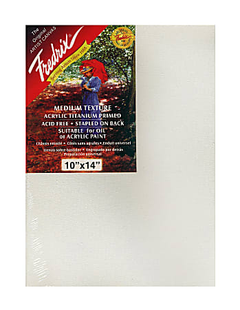 Fredrix Red Label Stretched Cotton Canvases, 10" x