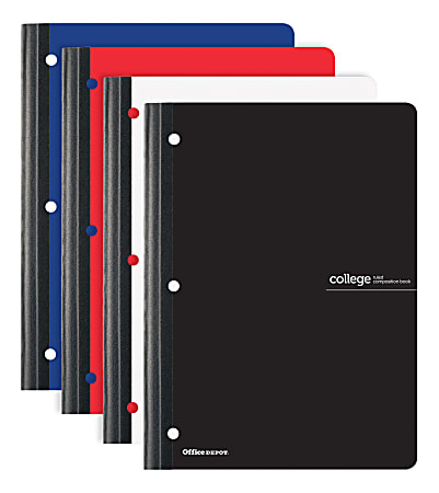 Office Depot® Brand Composition Notebook, 8 1/2" x 11", College Ruled, 80 Sheets, Assorted Colors