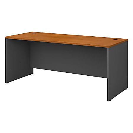 Bush Business Furniture Series C Components Office 72"W Computer Desk, Natural Cherry/Graphite Gray, Standard Delivery