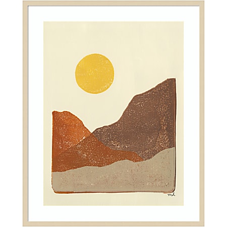 Amanti Art Sedona Sun I by Moira Hershey Wood Framed Wall Art Print, 33”W x 41”H, Natural