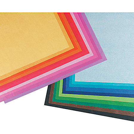 Pacon® Spectra® Assorted Color Tissue Pack, 20" x 30", 20 Colors, Pack Of 100 Sheets