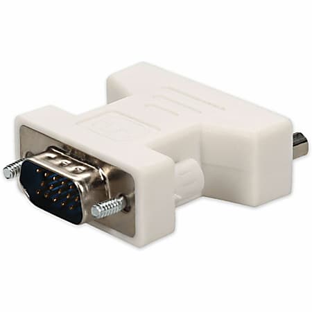 AddOn VGA Male to DVI-I (29 pin) Female White Adapter For Resolution Up to 1920x1200 (WUXGA), VGA2DVIW