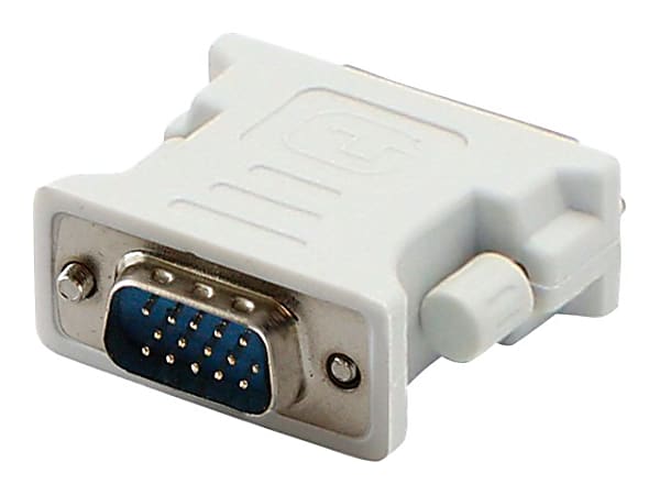 AddOn VGA to DVI-I Adapter - VGA adapter - HD-15 (VGA) (M) to DVI-I (F) - white
