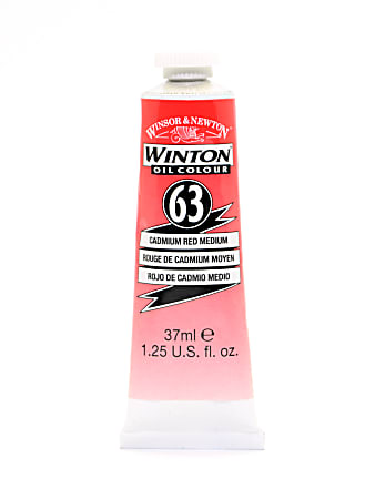 Winsor & Newton Winton Oil Colors, 37 mL, Cadmium Red Light, Pack Of 2