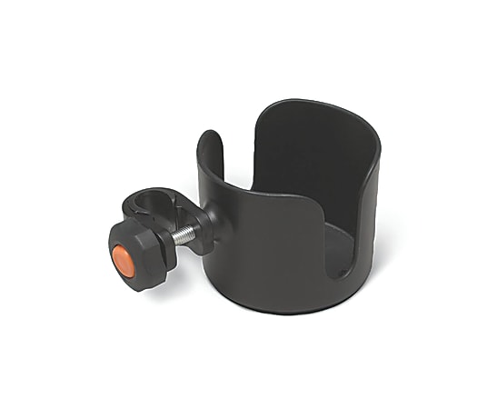 Medline Walker Cup/Cane Holders, Black, Case Of 6