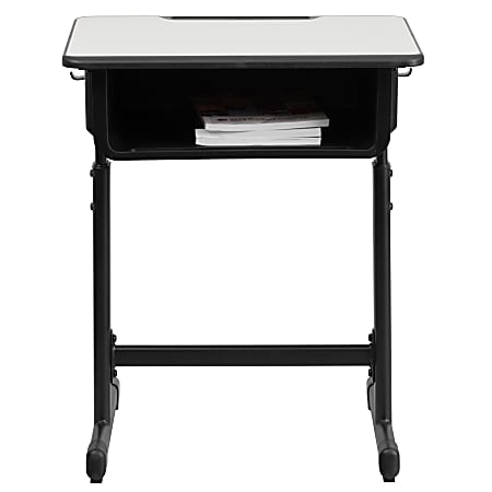 Flash Furniture 24 W Student Desk Gray - Office Depot