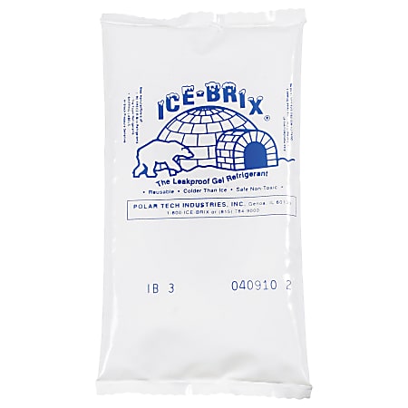 Ice-Brix™ Cold Packs, 5"H x 2 3/4"Wx 3/4"D, Case Of 96