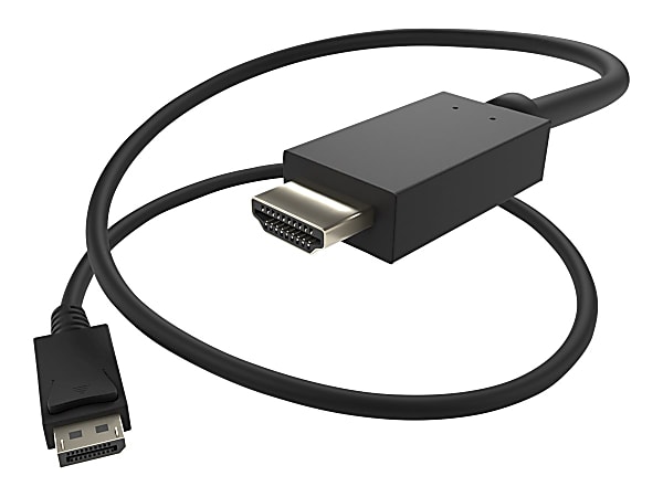 Unirise Displayport Male To HDMI Male Cable, 3'