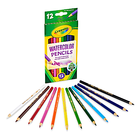 Crayola&reg; Watercolor Pencils, Set Of 12 Colors