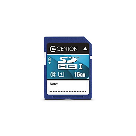 Centon SDHC UHS-I Flash Memory Card, 16GB
