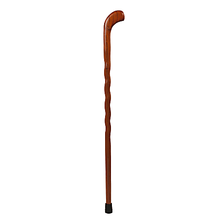 Brazos Walking Sticks™ Twisted Pistol-Grip Wood Walking Cane, 37", Padauk