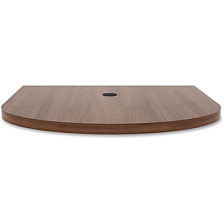 Lorell® Prominence Conference Oval Table Top, 48"W x 60"L, Walnut