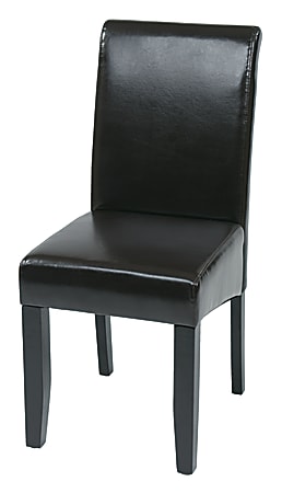 Inspired by Bassett Emilia Bonded Leather Desk Chair Espresso Office Depot