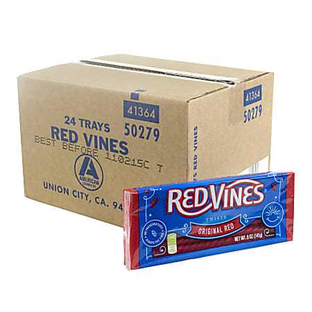 Red Vines King-Size Tray, Pack Of 24