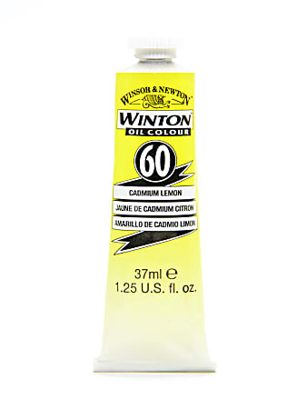 Winsor & Newton Winton Oil Colors, 37 mL, Cadmium Lemon, Pack Of 2