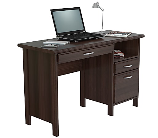 Inval Contemporary  47"W Computer Desk, Espresso-Wengue