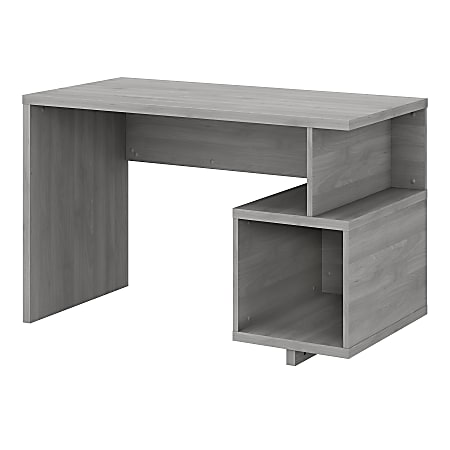kathy ireland® Home by Bush Furniture Madison Avenue 48"W Writing Desk With Storage Cubby, Modern Gray, Standard Delivery