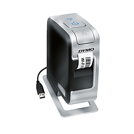 Dymo LabelManager PnP Desktop Thermal Transfer Printer - Monochrome - Label  Print - USB - Battery Included - With Cutter - Silver, Black - 300 dpi - ...