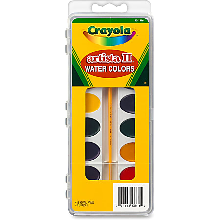 Crayola Artista II Watercolor Set - 16 Color(s) - Assorted - 16 / Set