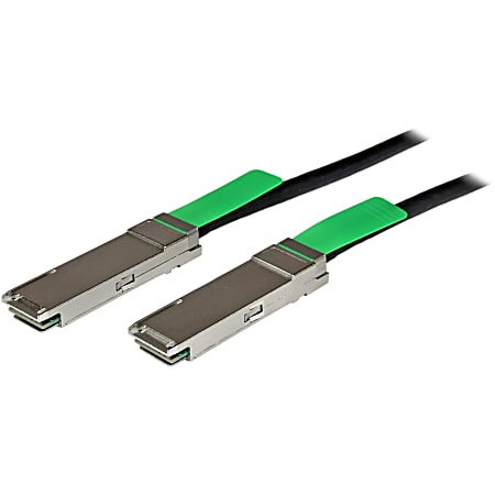 StarTech.com MSA Compliant QSFP+ Direct-Attach Twinax Cable - 2 m (6.6 ft) - 40 Gbps - Passive DAC Copper Cable - RJ45 Mini-GBIC Cable - Black