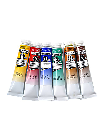 Winsor & Newton Winton Oil Color Intro Set, 21 mL, Set Of 6