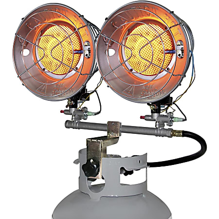 Comfort Gear TT-30CSA Propane(LP) Double Tank Top Heater with Tip-over Shut-off - Infrared - Gas - 5275.28 W to 8792.13 W - 800 Sq. ft. Coverage Area - Outdoor - Portable - Silver