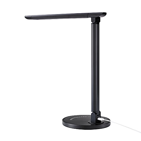 Etokfoks 21 in. Black Aluminum Integrated LED Branch Shaped Table Lamp for Living Spaces with Stepless Dimming and Remote Control