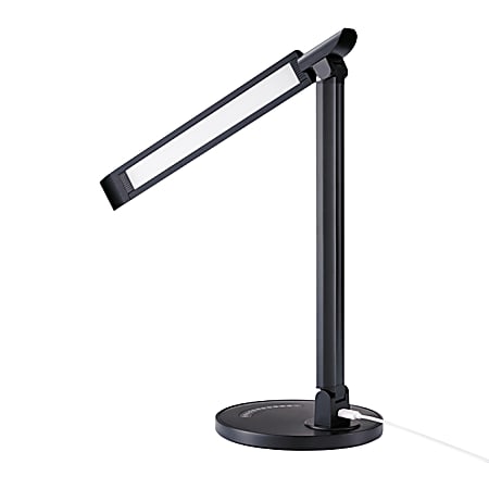 Portfolio Touch Control LED Desk Light with Multiple Mounting Options Black 