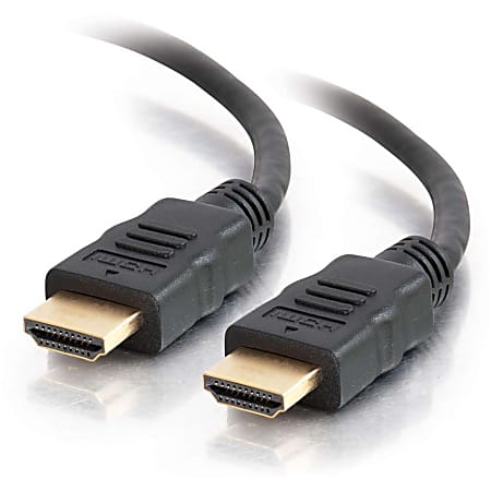 C2G 12ft 4K HDMI Cable with Ethernet - High Speed HDMI Cable - M/M - HDMI cable with Ethernet - HDMI male to HDMI male - 12 ft - shielded - black