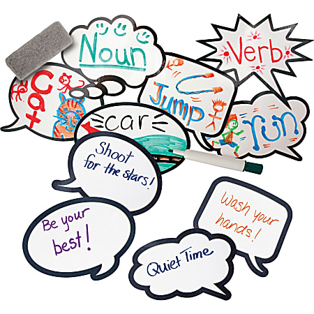 Roylco Laminated Speech Bubbles, Pack Of 12