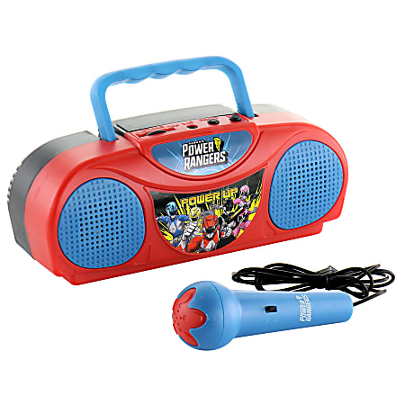 Sakar Power Rangers Radio Karaoke Kit, Red
