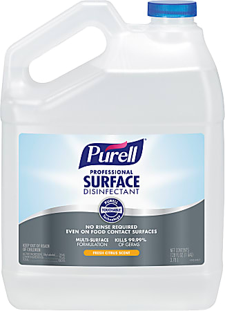 PURELL Professional Surface Disinfectant, Fresh Citrus Scent, 1 Pour Gallon 