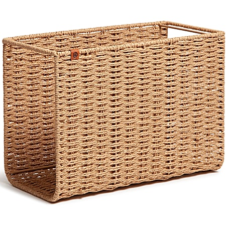 U Brands Woven File Basket - Brown -