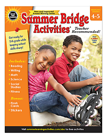 Carson-Dellosa Summer Bridge Activities Workbook, Grades 4-5