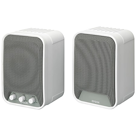 Epson 2.0 Speaker System, White, ELPSP02
