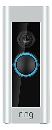 Ring Certified Refurbished Video Doorbell Pro, Black/Silver
