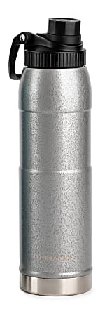 Hydragear Sierra Sport Water Bottle, 33 Oz, Silver