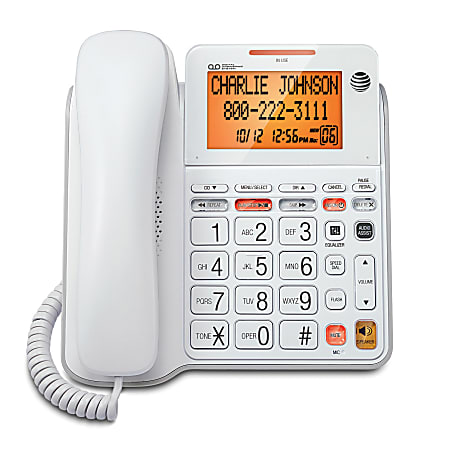 AT&T CL4940 Corded Answering System with Large Tilt