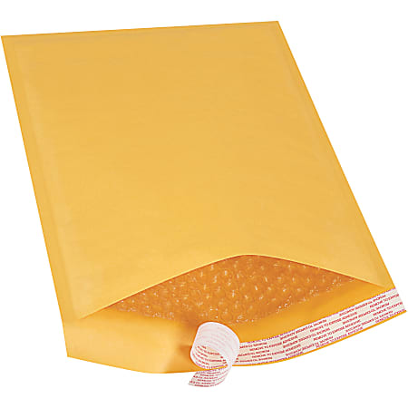 Partners Brand Kraft Self-Seal Bubble Mailers, #4, 9 1/2" x 14 1/2", Pack Of 70
