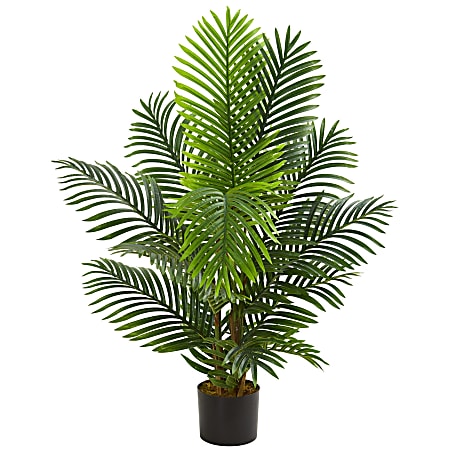 Nearly Natural Paradise Palm 48”H Artificial Tree With Pot, 48”H x 13”W x 13”D, Green