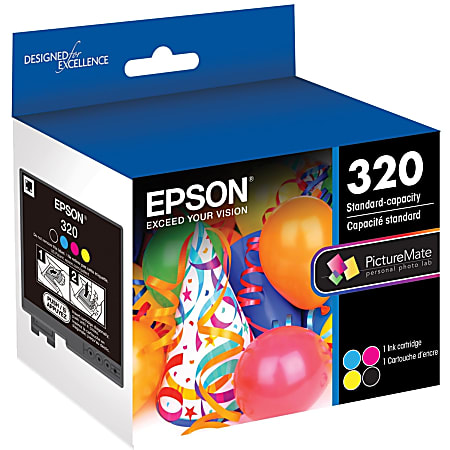 Epson Original Standard Yield Inkjet Ink Cartridge - Cyan, Magenta, Yellow, Black - 4 / Pack - 100 Photos