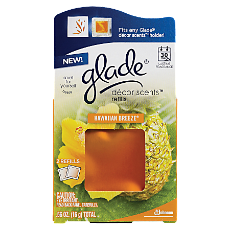 Glade® Decor Scents™ Refills, Hawaiian Breeze®, Pack Of 2