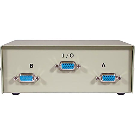 C2G 2-Port HD15 VGA Manual Switch Box - 1 x 2 - Computer2 x VGA Out
