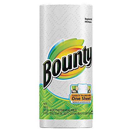 Bounty® Paper Towels, 2-Ply, 48 Sheets Per Roll