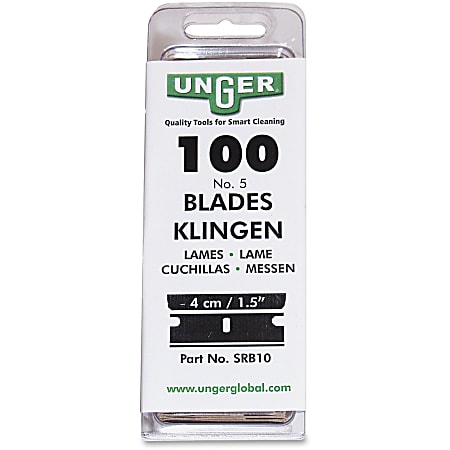 Unger® #9 Single Blades, Box Of 100