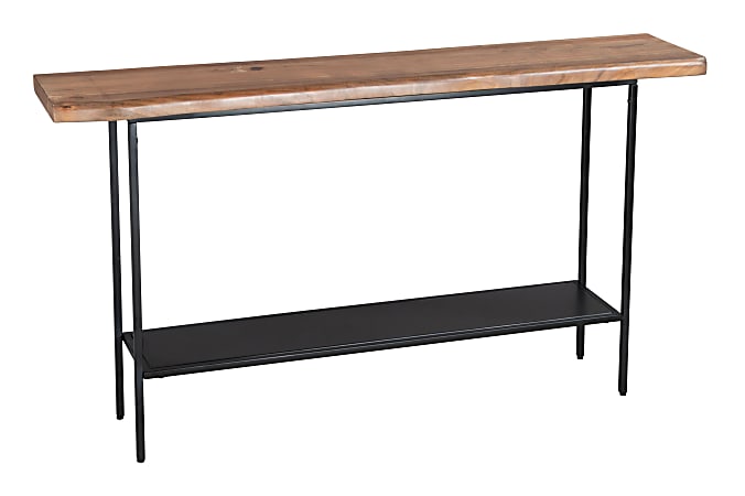 Zuo Modern Mezza Acacia Wood Rectangle Console Table, 29-1/8”H x 53-15/16”W x 11”D, Natural/Black