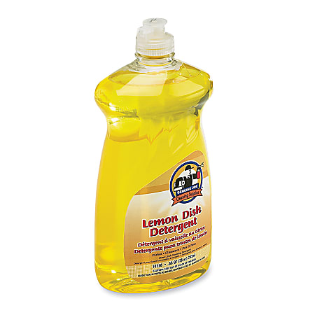 Genuine Joe Lemon Scent Dishwashing Detergent, 28 Oz.