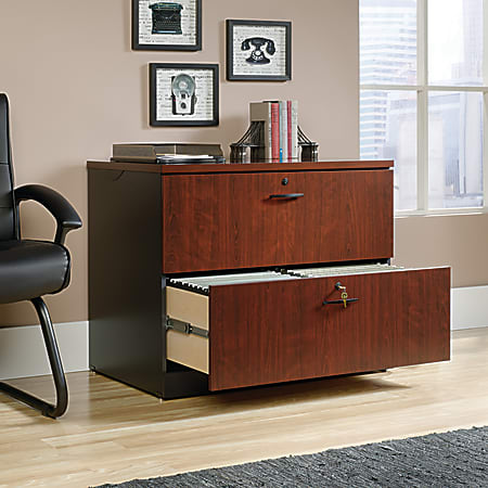 Sauder cherry outlet file cabinet
