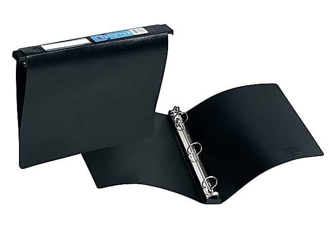 Avery Hanging Round Ring Storage 3 Ring Binder 1 Round Rings Black