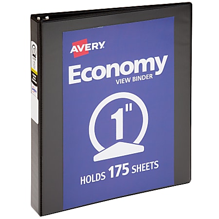 Avery® Economy View 3 Ring Binder, 1 Inch